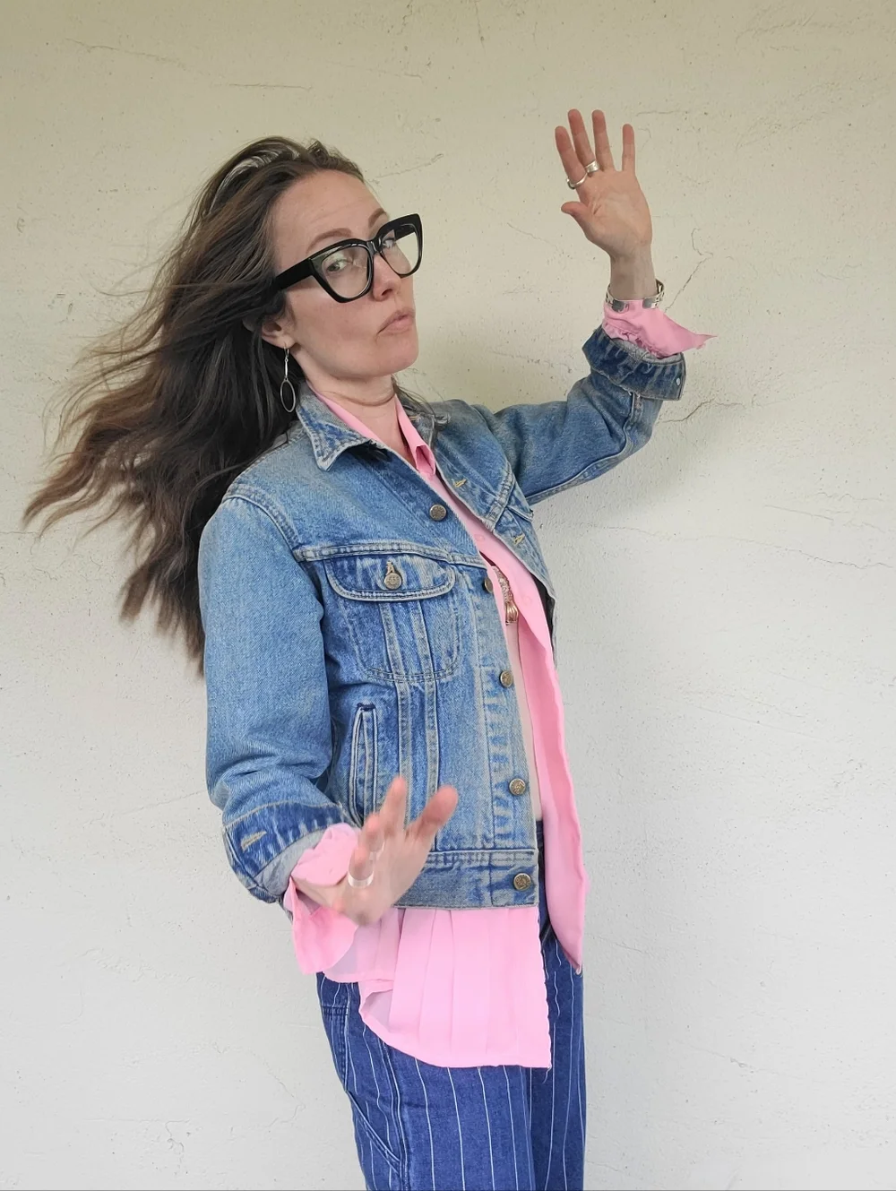 The LEE Riders Vintage 80s Denim Jacket S/M - Picture 10 of 16